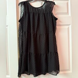 Chic Black Sleeveless Mini Dress